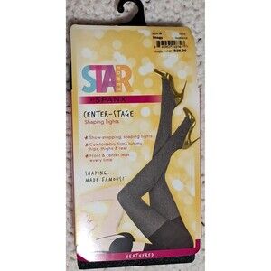Spanx Women's Size A Heathered Gray Star Power Shaping Tights NEW 95-125lbs